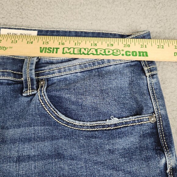TK Axel Jeans Men's 40x30 Slim Boot Stretch Blue Denim Pants Medium Wash - Picture 9 of 16